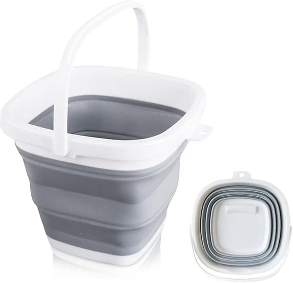 Sammenleggbar silikonbøtte, 20L sammenleggbar plastbøtte, Clea