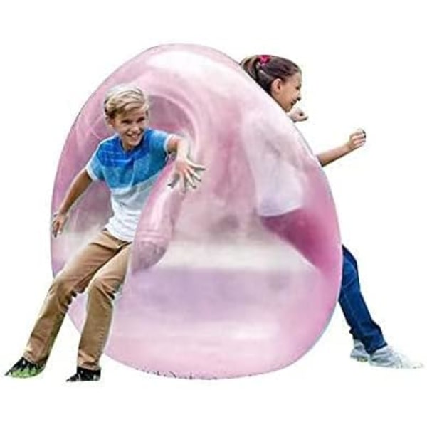 1 st 51 tums vattenbubbla boll ballong uppblåsbar bubbla boll mjukt gummi B