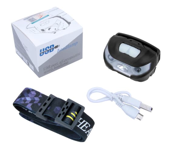 Kraftig Oppladbar Hodelykt, D500 USB Hodelykt K