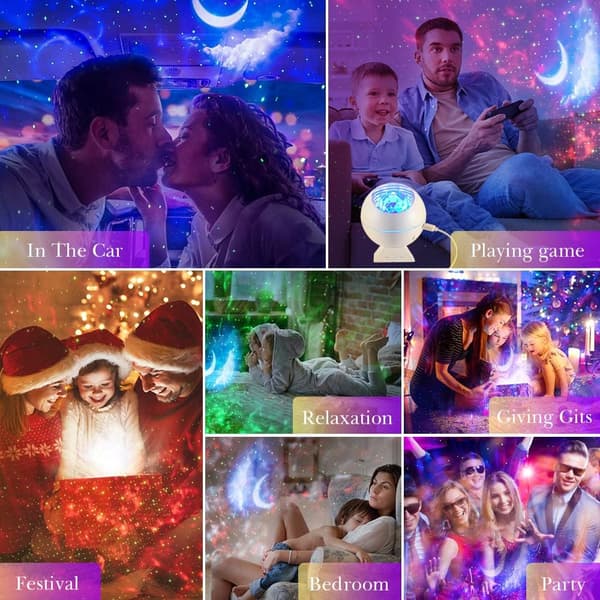 Galaxy Projektor, LED Galaxy Lys Projektor til Soveværelse, Sky