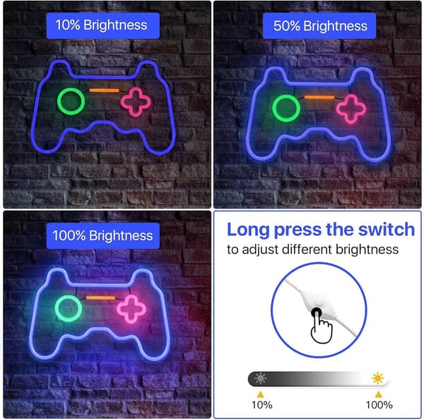 Neon LED USB-driven ljusslinga Dekor Gaming Cool Neon Light för B