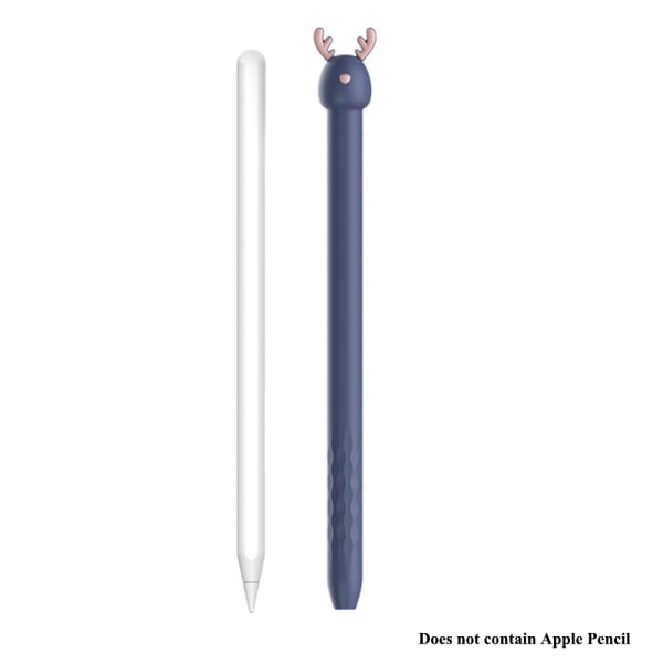 Veske for Apple Pencil 2nd Gen, Cute Cartoon Myk Silikon Sleeve Cover Acce