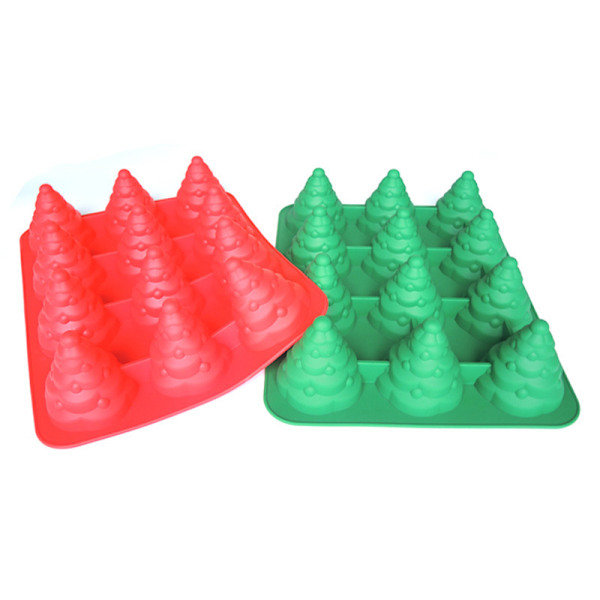 Silikoneform 3D Juletræskage Chokolade Cookie