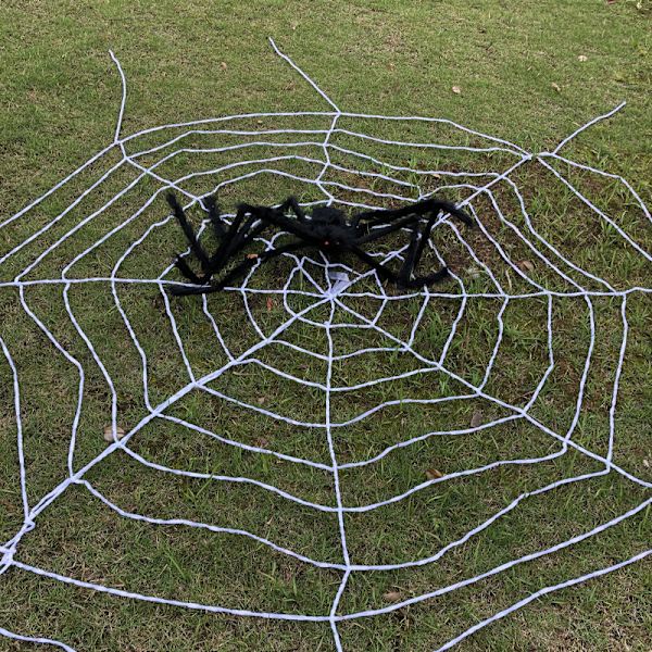 3-delad realistisk spindel 50 cm lång - Simuleringsdjursmodell Läskig leksak - Stor flexibel elasticitet - Stressavlastning F