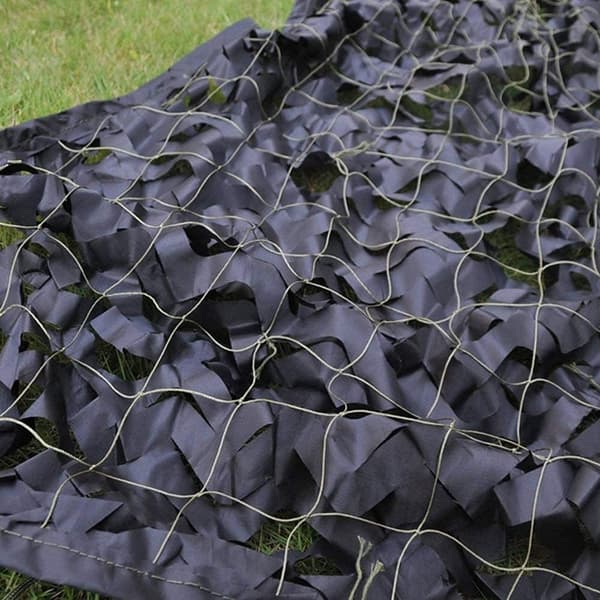 Udendørs skyggenet, 3x6m, sort