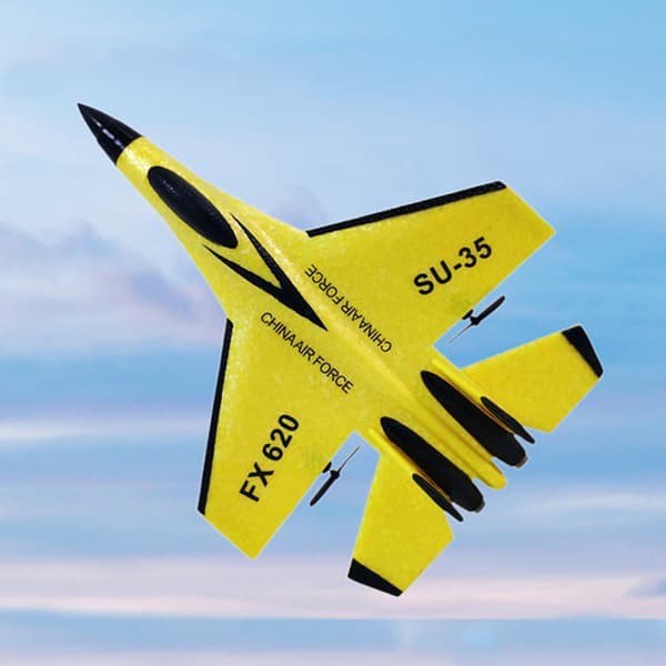 Su 35 FX620 Fjärrkontroll Flygplan Kontrollenhet Su-35 Stridsflygplan Modell Flygplan Barn Yellow