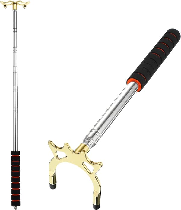 Retractable Snooker Pool Bridge Stick Pool Table Accessories Retractable Billiards Cue Rest with Remova