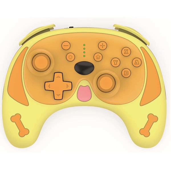 Yellow Wireless Controller compatible with Nintendo Switch/Switch Lite, Cute Pro Controller, Wake-Up, Vibration, Gift fo