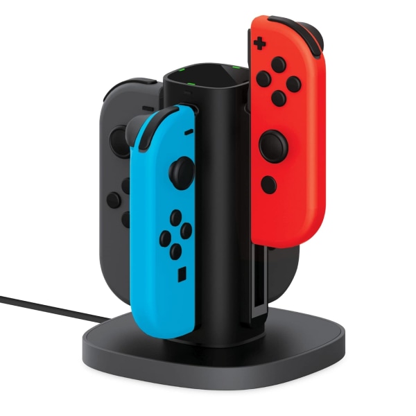 Joy-Con Oplader Dock til Nintendo Switch Gaming Controllere-4-Rem