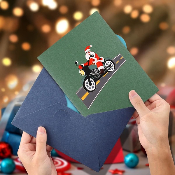 3d pop-up för jul, pop-up kort gratulationskort för jul