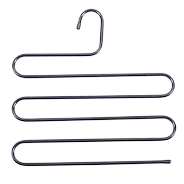 (36 x 36 cm, Sæt med 2, Sort) S-Type Rustfrit Stål Tøj
