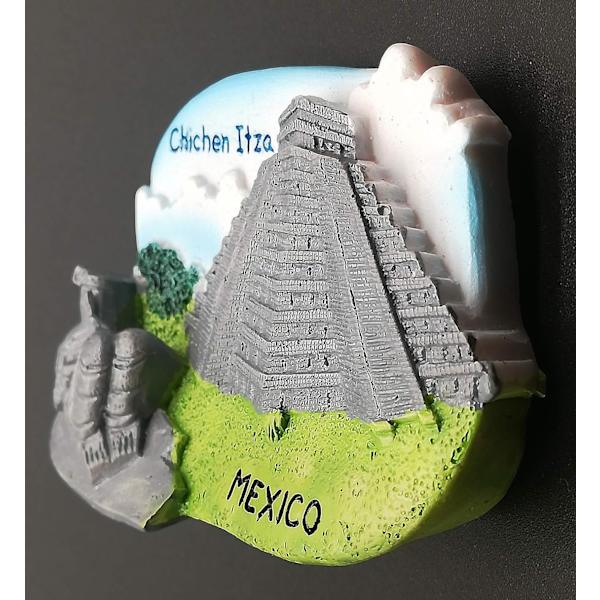 3D Chichen Itza Meksiko Jääkaappimagneetti - Polyhartsi Koti ja Keittiö