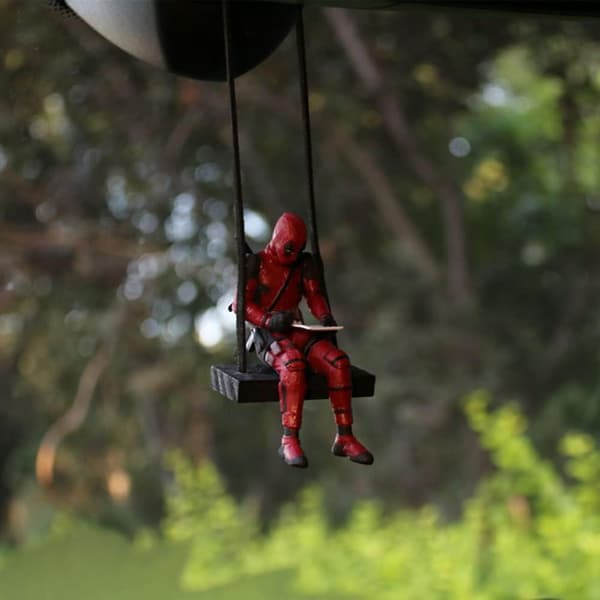 Deadpool-biltilbehør, bilens bakspeilheng, interessant ca