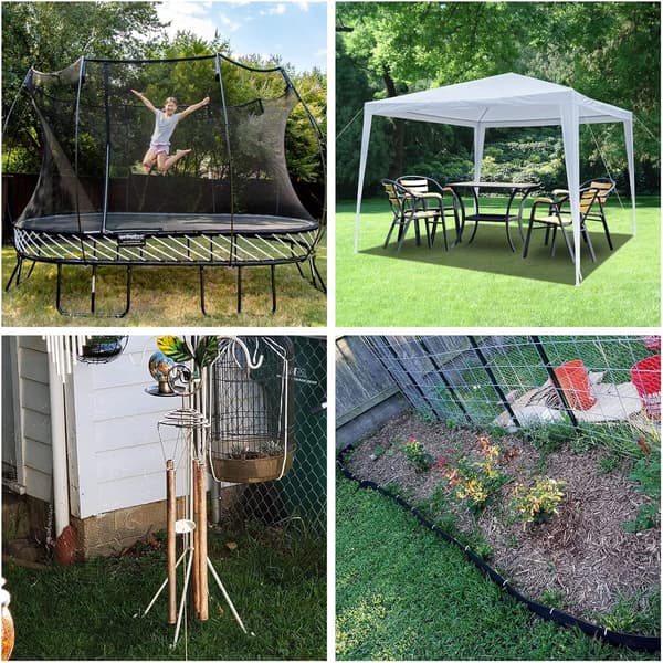 10 x galvaniserte teltplugger, 30 cm, trampolineanker for camping, hage, gjerder, husker