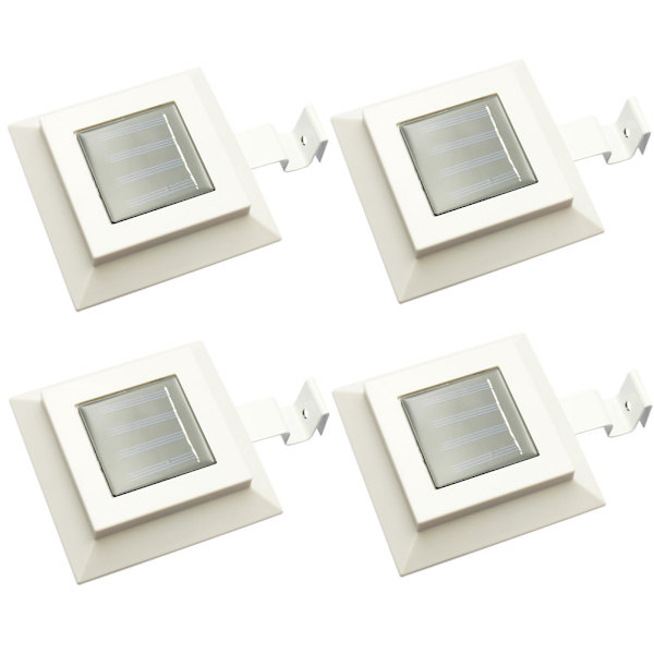 Ulkotilojen neliömäiset LED-aurinkovalot 6 kpl 12 cm H