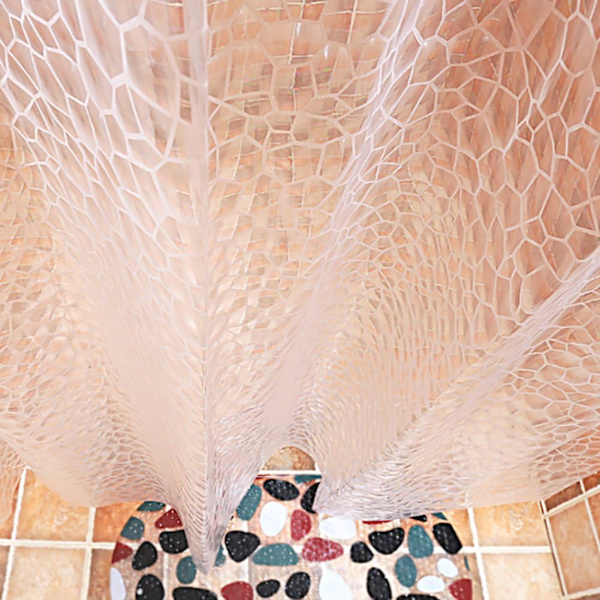 180x200cm(71x79inch) Geometrisk Bruseforhæng, Stof Bruseforhæng