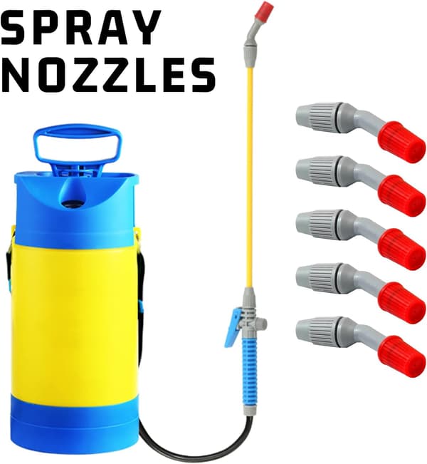 5-pakke spraydyser, hagevanning spraytilbehør, spraye