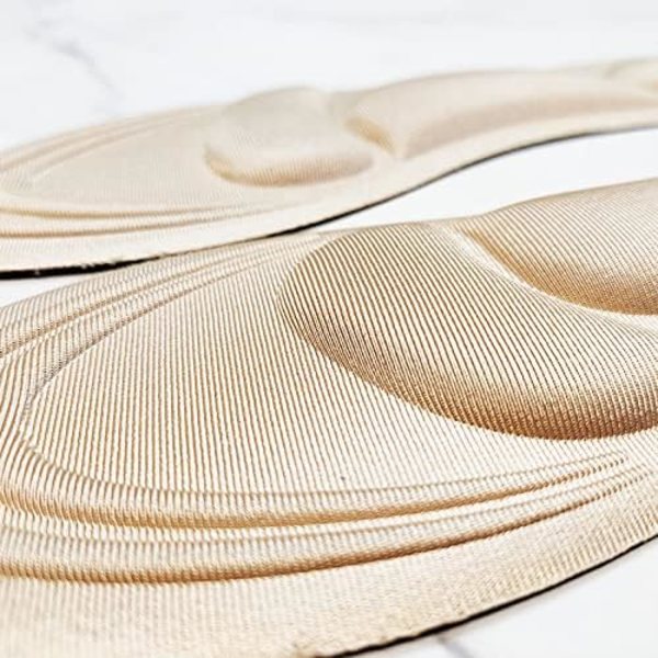 Storlek Kvinna 35-40 4D INSOLE KVINNA - BEIGE - Ortopediska Minnesskum Innersulor Smärtlindring - Beige