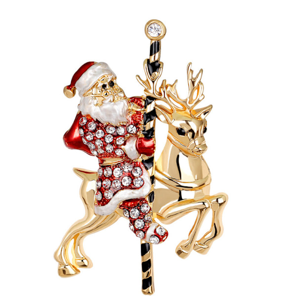 (P)Julebroche Dekorativ Broche Juletræ Broche Diamant Smykke Broche Julekjole Smykke Ornament