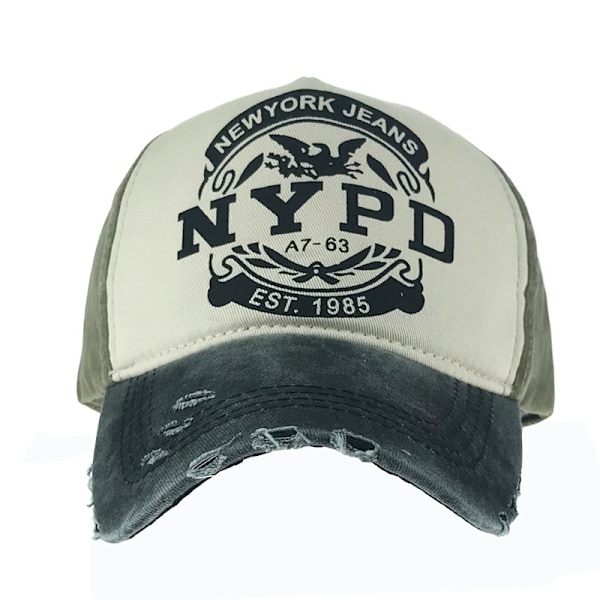 Hip Hop Hat-NYPD solskærm bomuld Politi baseball kasket andeknappen hat(wo