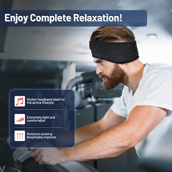 Unihiuspanta Bluetooth-urheilukuulokkeet, langattomat urheiluhiuspanta