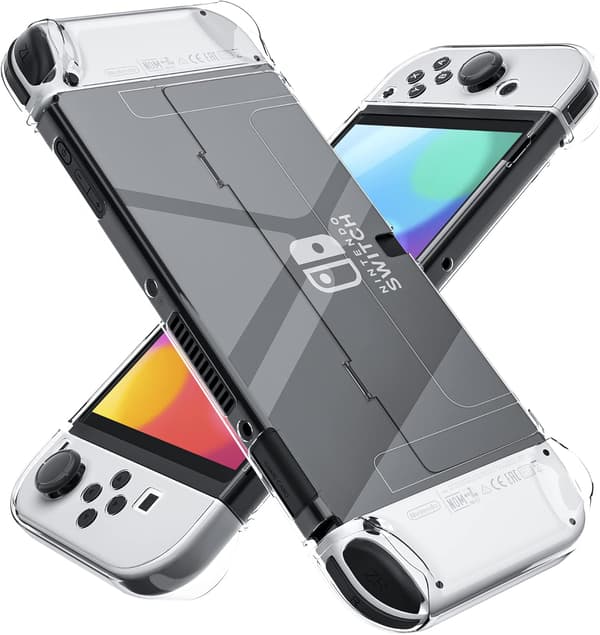 Dockbar klar etui til Switch OLED, beskyttende etui til Switch OLED - stærk og holdbar, ikke
