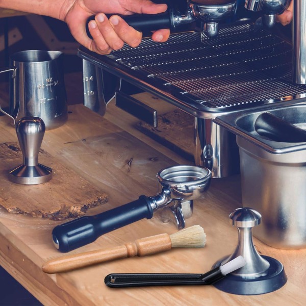 (M-typ [6-delad uppsättning] väska) Rengöringsborste för kaffemaskin Machi
