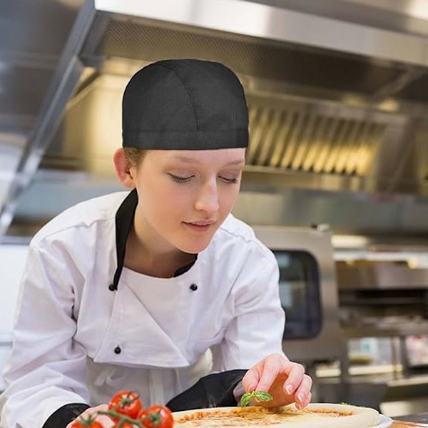 4 st kockmössor unisex, köksmössor med justerbart band, mössor hotellservitör arbete