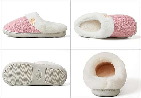 40/41 EU Tofflor Dam Herr Vinter Hus Tofflor Mysiga Varma Slip