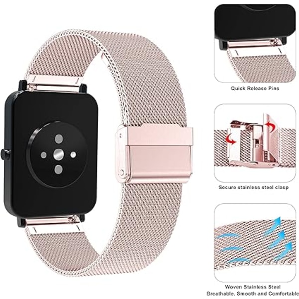 1 st roséguld färg Kompatibel med Apple Huawei-band