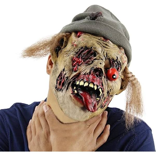 Aikuisten pelottava naamio Halloween-kauhuhaamu Paholaisnaamio Koko pään naamio Pilailuvälineet Juhlakoriste