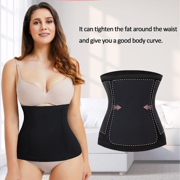 (Sort, S/M) Taljetræner til kvinder Mavekontrol Bælte Talje Cincher Body Shaper Postpartum Re