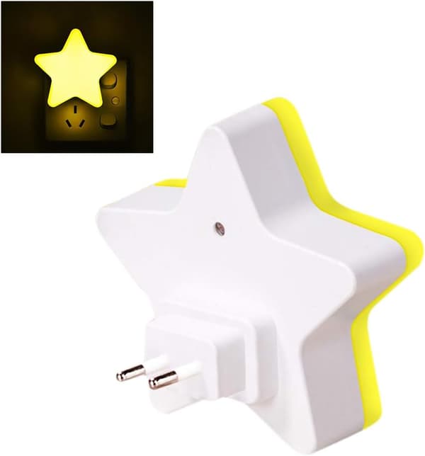 2 stk LED-sensor nattlys i hvitt med automatisk funksjon med