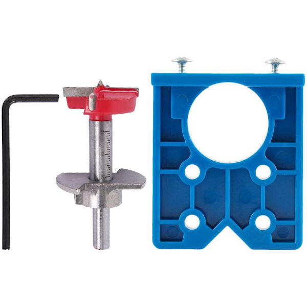 35mm Skjult hængsel Boring Jig Hængsel Jig Hul Guide Bit Boring