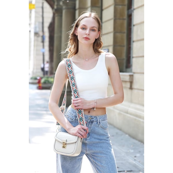 Bred veskestropper erstatning crossbody: Justerbar veskestropp C