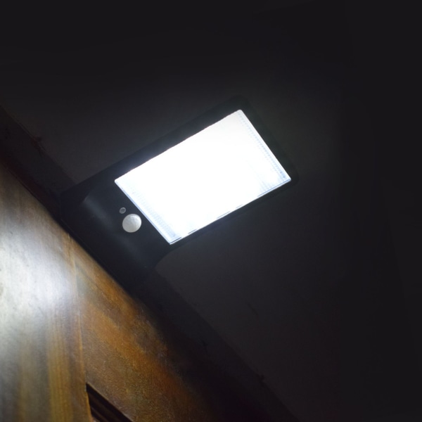 Svart Solcellelampe Utendørs 48 LED Bevegelsessensor Lys C