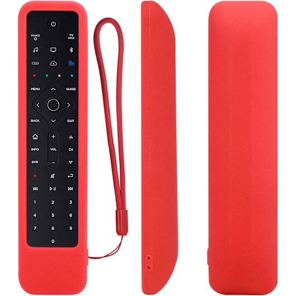 Silikone Cover til Bose Soundbar 500 700 Fjernbetjening (Rød) Vaskbar, Skridsikker og Stødsikker Beskyttende Cover red