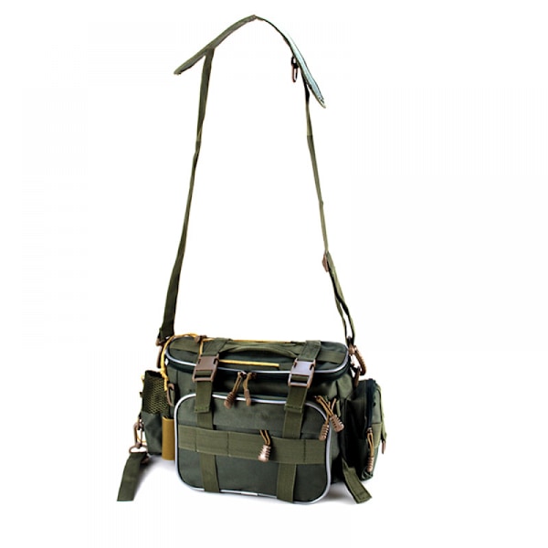 Fiskeutrustningsväska (armégrön) Fiskeutrustningsväska Organizer Midjeväska Messenger Bag Handväska