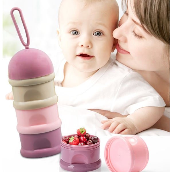 Stablet melkemåleboks, 100 % lufttett, 3 rom, Stor