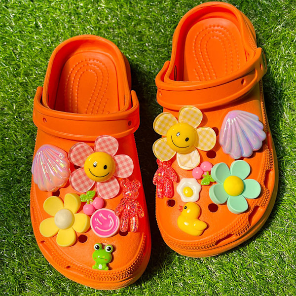 14 pieces ins with the same hole shoe accessories sunflower