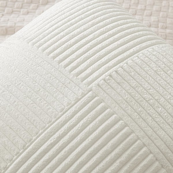 2 stk Cordfløyel pute 45*45cm white