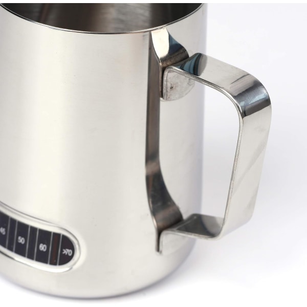 Mælkekaraffel med termometer 550ml - Kaffebeg i rustfrit stål