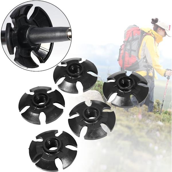 Trekking, vandring, vandrestavsspetsar för alla terränger och årstider, Dur