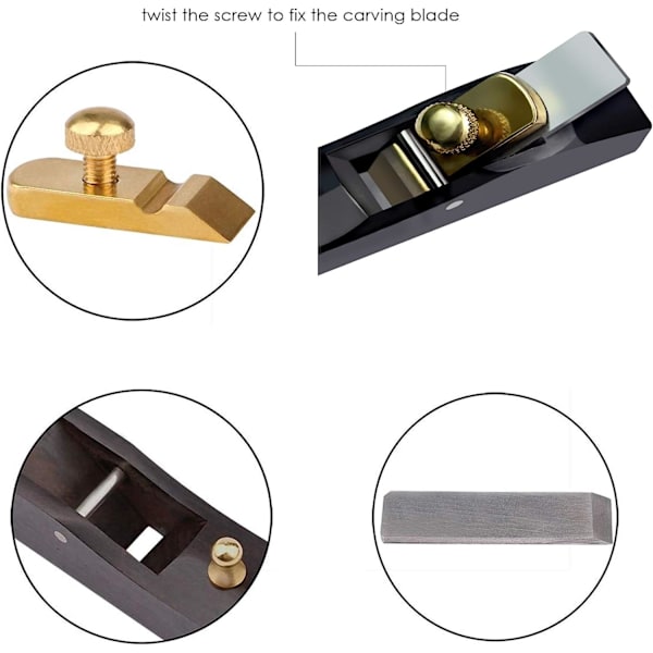 Mini Høvlingsplan, Liten Høvlingsplan, Mini Manuell Høvlingsplan for Tre, Liten Enhånds Høvlingsplan, Trebearbeidingsverktøy, Perfekt