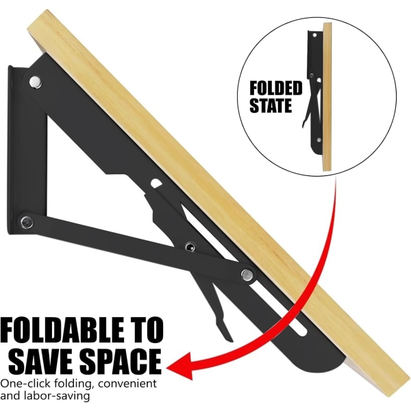 Folding Bracket 500mm, Heavy Duty Folding Bracket 2 Pieces, Foldi