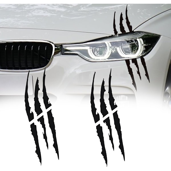 6 Monsterkløer Bilstickers, Æstetisk Vinyl, Tilføj Øjeblikkeligt Stil til Din Bil