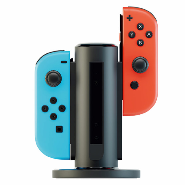 Joy-Con Quad-Charger kompatibel för Nintendo Switch - Svart, forts