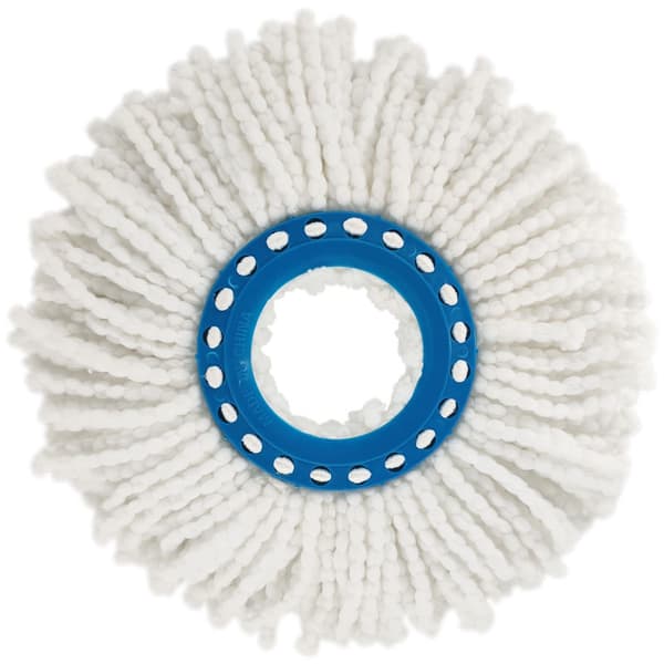 4 stk. Mikrofiber Mopphoder, Runde Erstatningsmopphoder 360 Rota