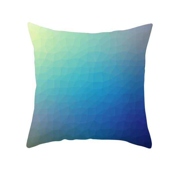 Set med 4 Geometriska Tryckta Polyester Kvadratiska Kuddfodral för Soffa Heminredning (9-12)