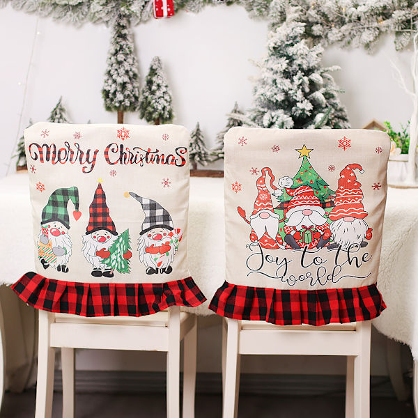 2 stycken julstolsöverdrag, storlek 4 D